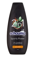 SCHAUMA For Men Sports Power šampūns matiem un ķermenim, 400ml