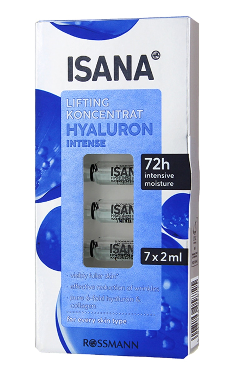 ISANA ISANA Hyaluron Intense 72h koncentrāts, 7x2ml 14 ml