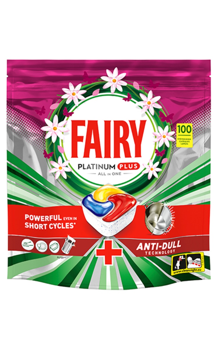 FAIRY FAIRY Platinum Lemon капсулы для посудомоечных машин, 100шт.