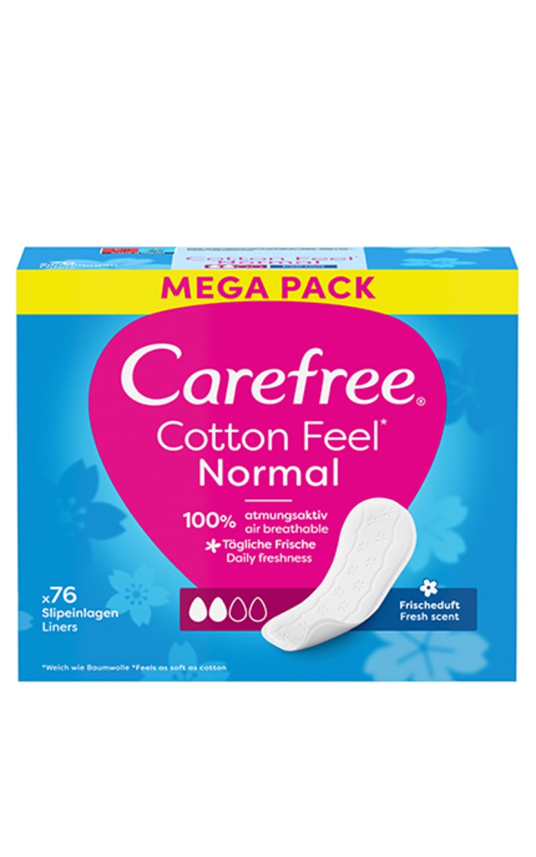 CAREFREE CAREFREE Cotton ежедневные прокладки, 76шт. 76 шт