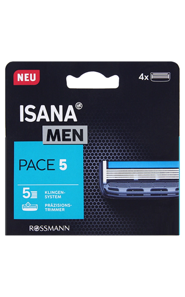 ISANA MEN ISANA MEN Pace 5 maināmie asmeņi, 4gab. 4 gab.