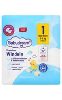  BABY DREAM undefined BABYDREAM Premium New Born 1 autiņbiksītes, 2-5kg, 27gab. 