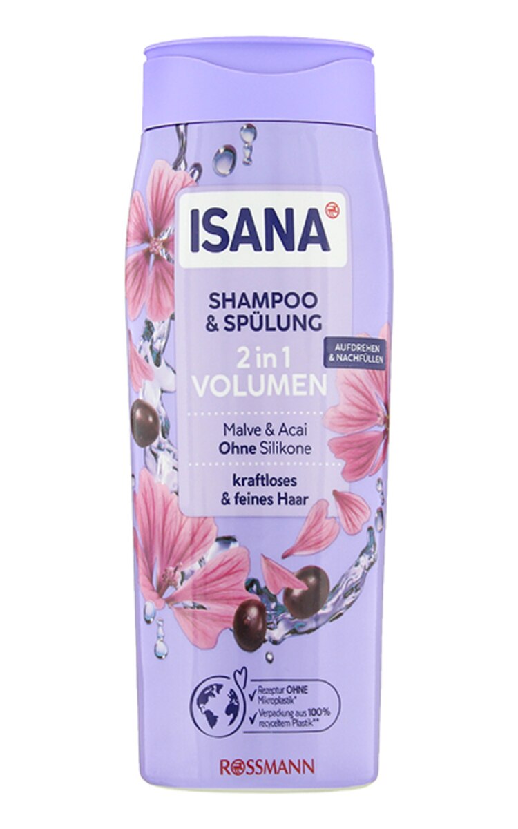 ISANA HAIR ISANA 2in1 шампунь и кондиционер для слабых и тонких волос, 300мл 300 мл