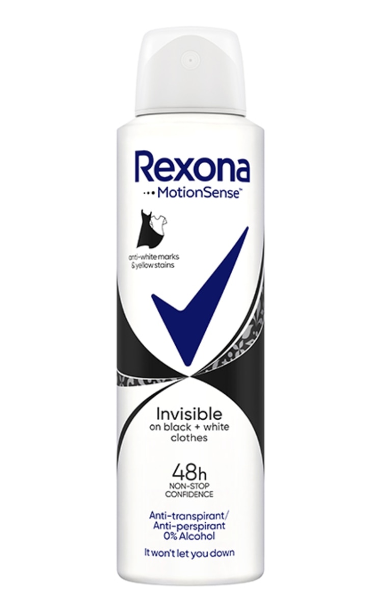 REXONA REXONA Invisible on Black+White Clothes распыляемый антиперспирант, 150мл 150 мл