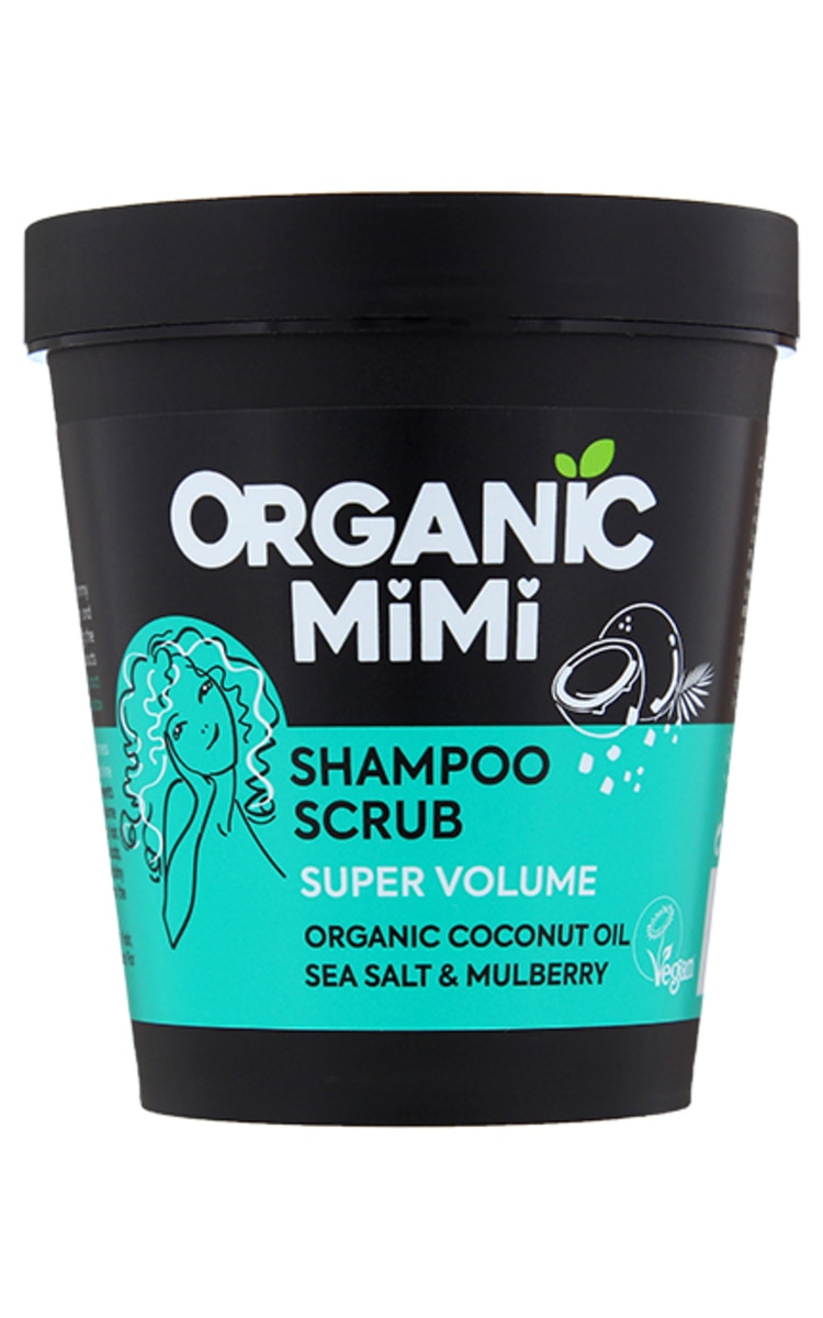 ORGANIC MIMI Sea Salt&Mulberry Super Volume шампунь-скраб, 280г