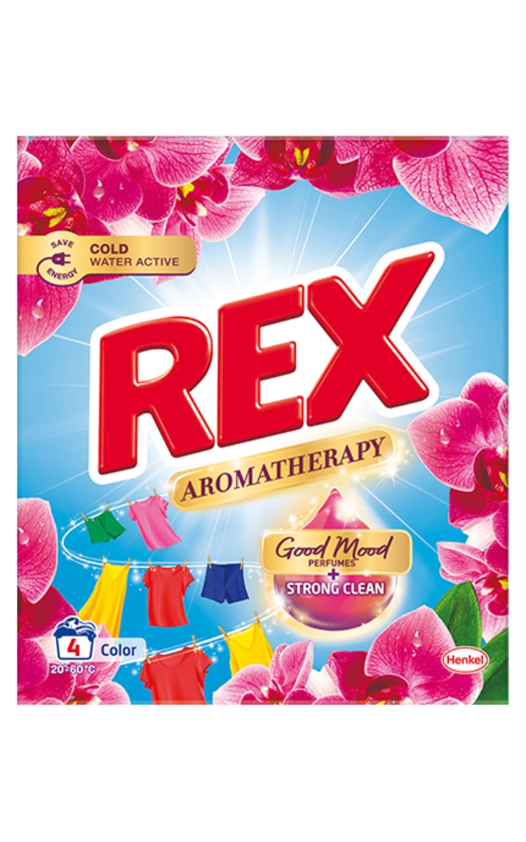 REX REX Aromatherapy Orchid Color veļas pulveris, 220g 220 g