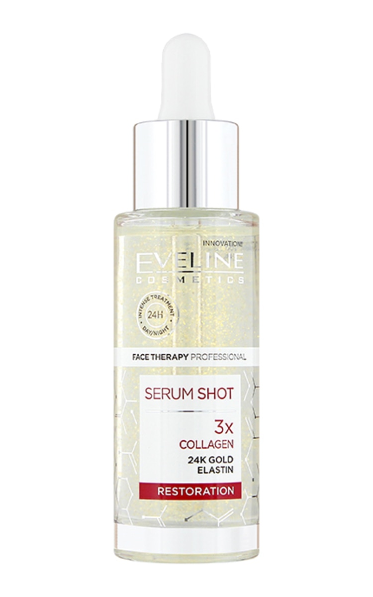 EVELINE EVELINE Serum Shot 3x Collagen увлажняющая процедура для лица, шеи и декольте, 30мл