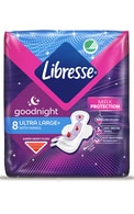  LIBRESSE undefined LIBRESSE Goodnight Extra гигиенические прокладки, 8шт. 
