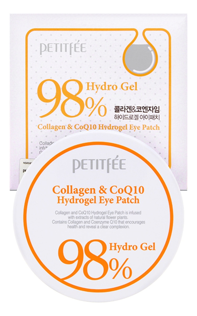 PETITFEE PETITFEE Collagen & CoQ10 Eye Patch hidrogela patči ādai ap acīm, 60gab.