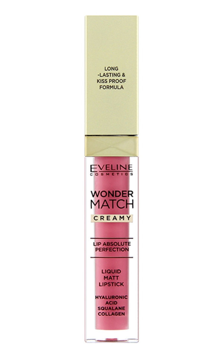 EVELINE EVELINE Wonder Match жидкая губная помада, 01, 6.8ml Angel Rose