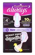  ALWAYS undefined ALWAYS Platinum Scent‑free Secure Night higiēniskās paketes, 10gab. 