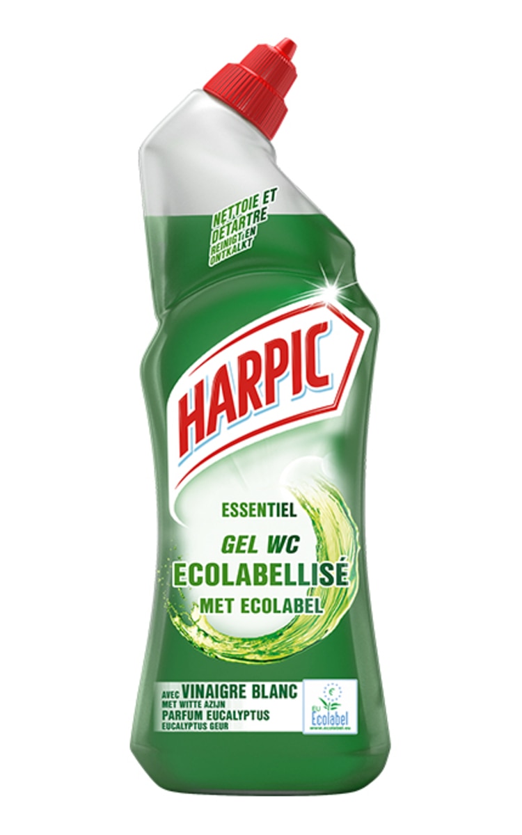 HARPIC HARPIC Essentiel Ecolabellise Eucalyptus līdzeklis tualetes poda tīrīšanai, 750ml