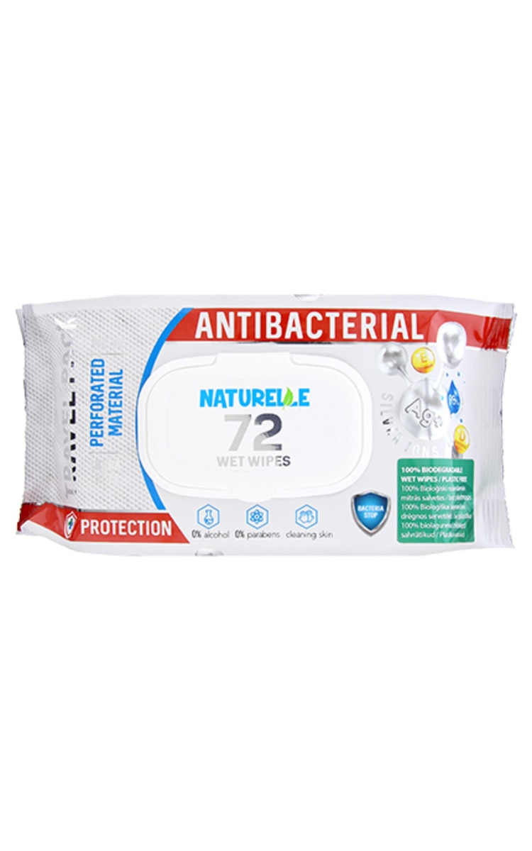 NATURELLE NATURELLE Antibacterial влажные салфетки, 72шт.