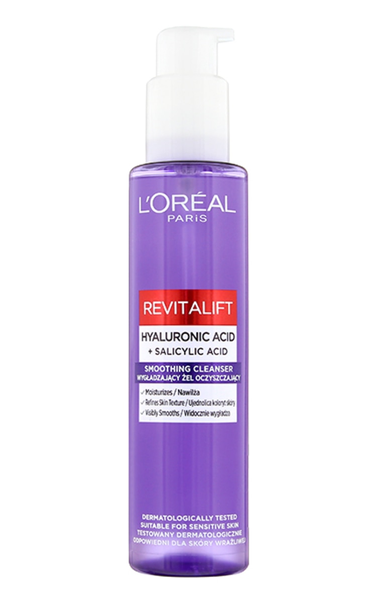 L`OREAL L`OREAL Revitalift mitrinoša attīrošā želeja ar hialuronskābi, 150ml