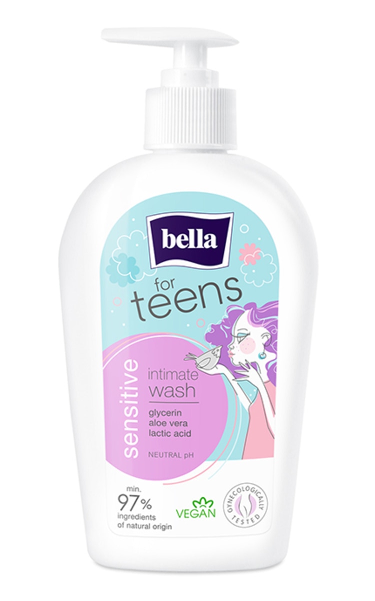 BELLA BELLA For Teens Sensitive средство для интимной гигиены, 300мл