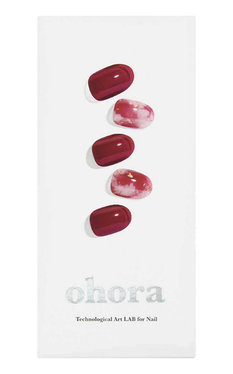 OHORA OHORA Semi Cured Gel Nail Strips (N Mulberry) набор гелевых наклеек для маникюра, 30 наклеек