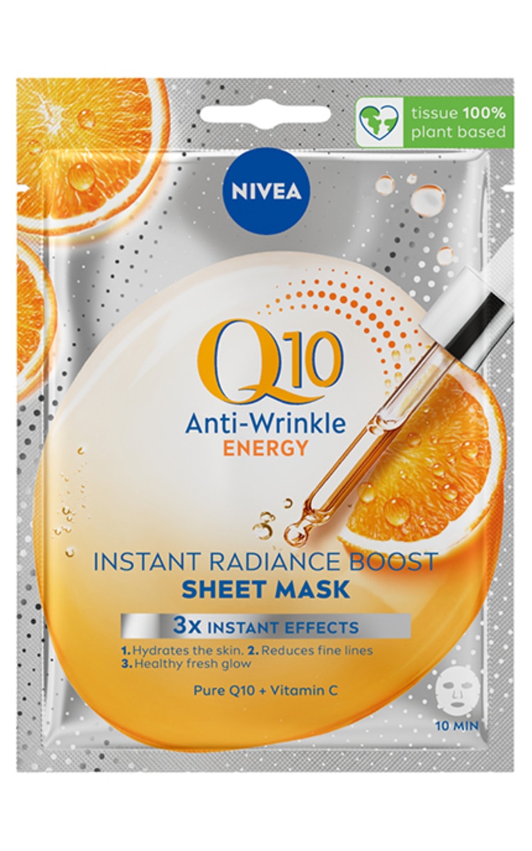 NIVEA VISAGE NIVEA Q10 Plus C auduma maska sejai, 1gab. 1 gab.