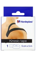 NORDEPLAST Kinezioloģiskais teips 5cm x 5m, melns