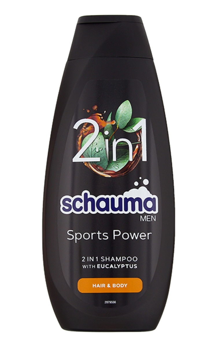 SCHAUMA SCHAUMA For Men Sports Power šampūns matiem un ķermenim, 400ml 400 ml