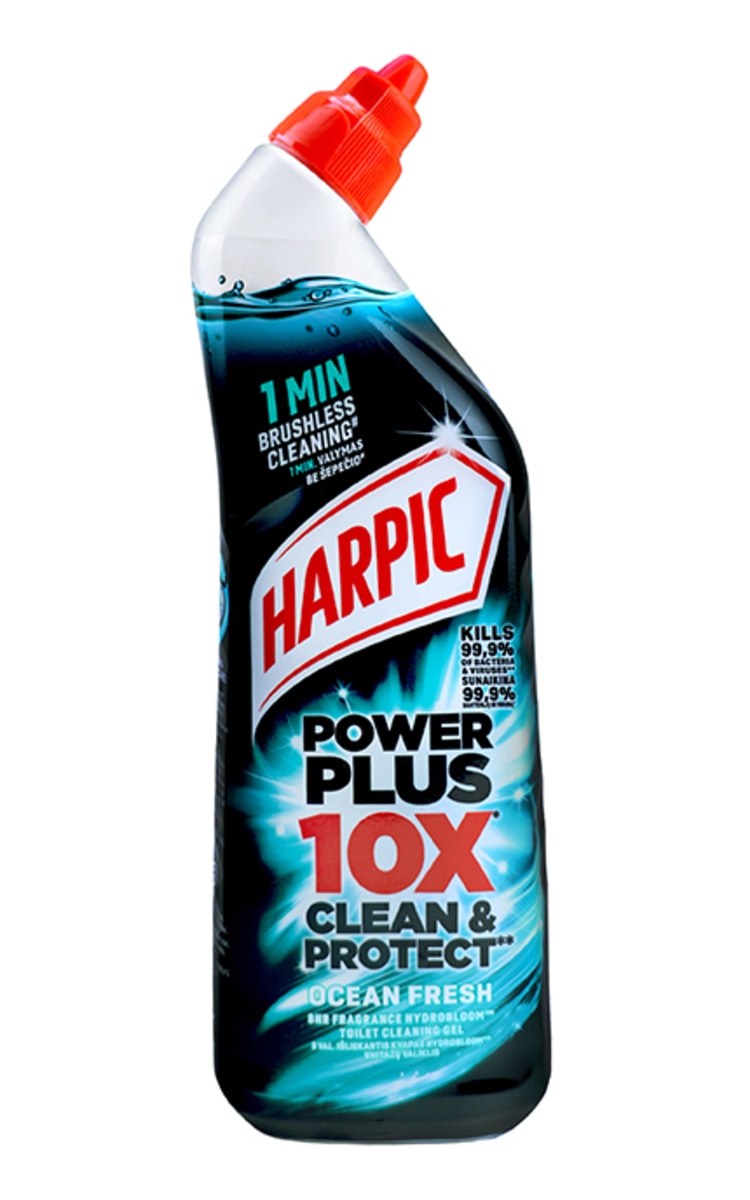 HARPIC HARPIC Power Plus 10X Clean&Protect Ocean Fresh līdzeklis tualetes poda tīrīšanai, 750ml 750 ml