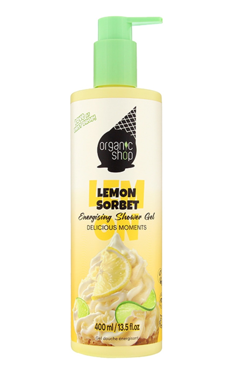 ORGANIC SHOP ORGANIC SHOP Delicious Moments Lemon Sorbet Energising dušas želeja, 400ml