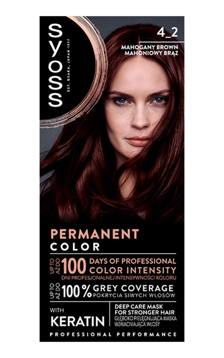 SYOSS SYOSS Kраска для волос, 4-2 Mahogany Brown 1 шт
