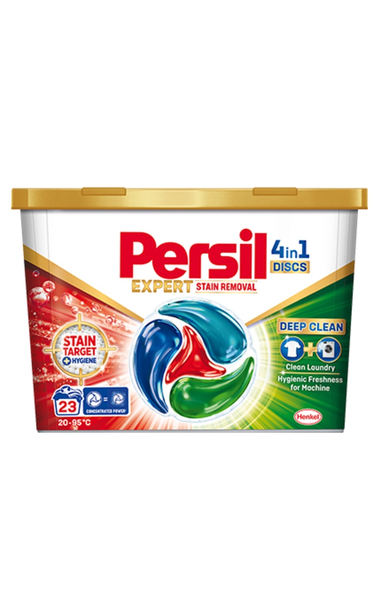 PERSIL PERSIL Discs Expert Stain Removal veļas mazgāšanas kapsulas, 23gab.