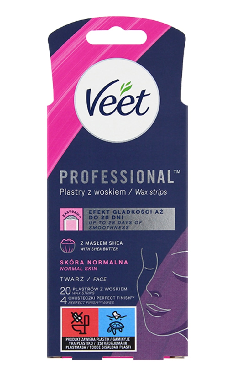 VEET VEET Professional™ depilācijas vaska strēmeles sejai, 20gab. 20 gab.