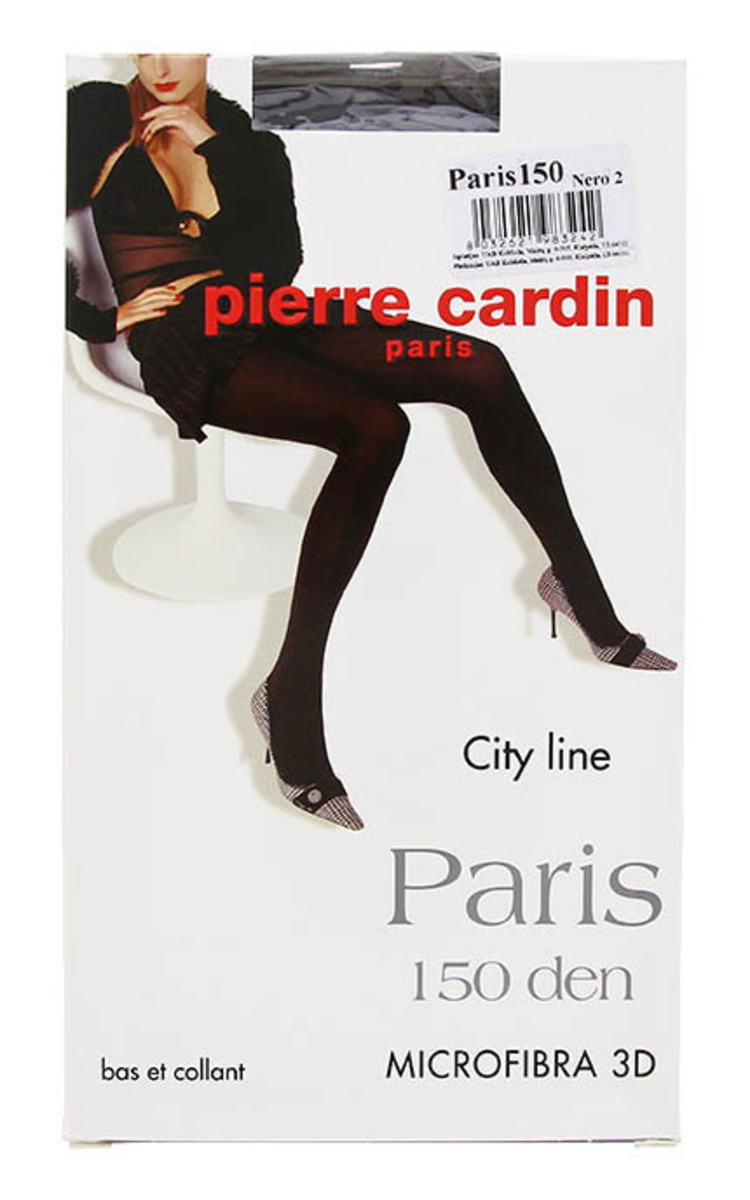 P.CARDIN PIERRE CARDIN Paris 150den zeķbikses, Nero, izmērs 3 Ultra Black