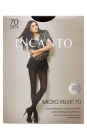 INCANTO Micro Velvet 70den zeķbikses, Nero, izmērs 4