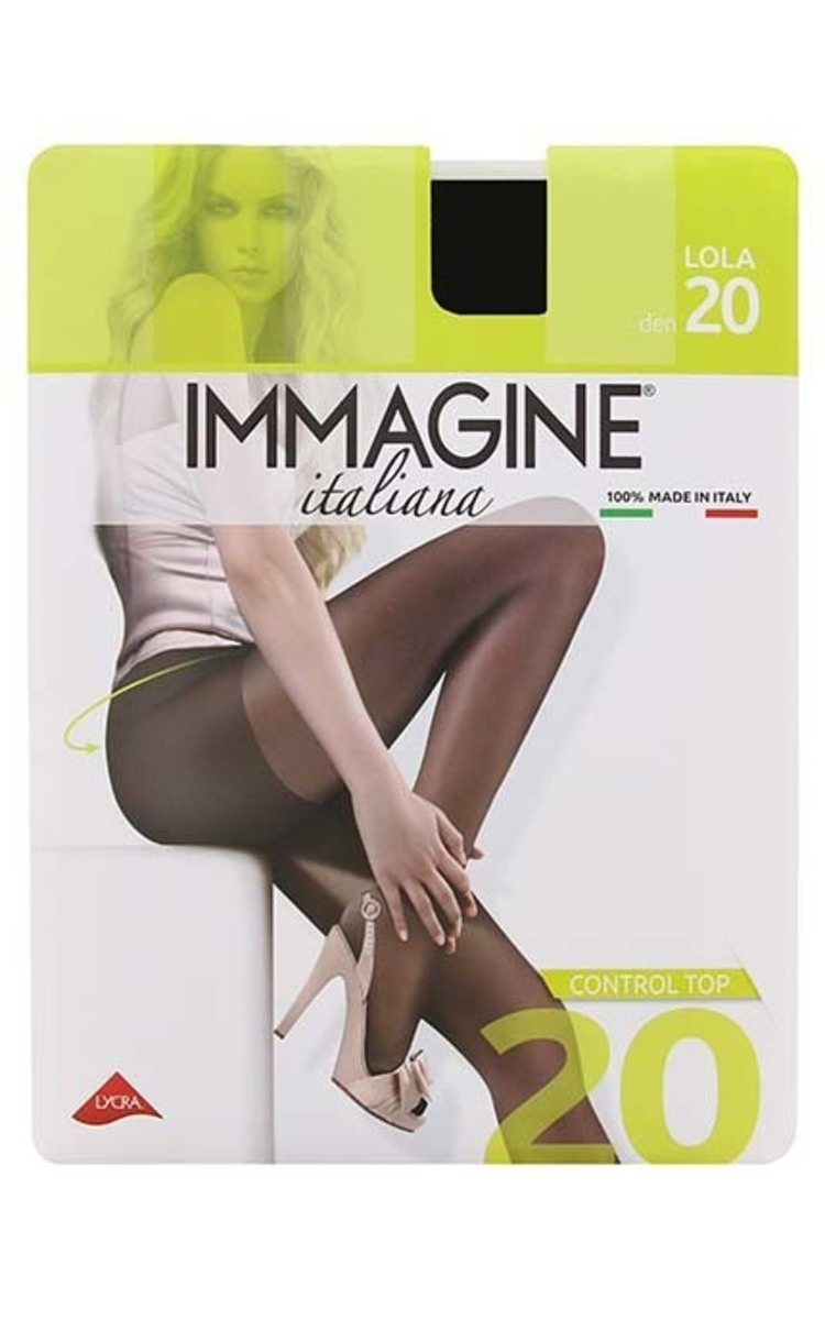 IMMAGINE IMMAGINE Lola 20den zeķbikses, Nero, izmērs 2 Ultra Black