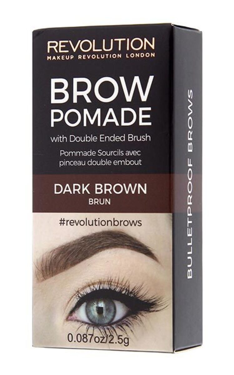 MAKE UP REVOLUTION MAKEUP REVOLUTION Помада для бровей, Dark Brown, 2.5г Dark Brown