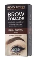 MAKEUP REVOLUTION Uzacu pomāde, Dark Brown, 2.5g