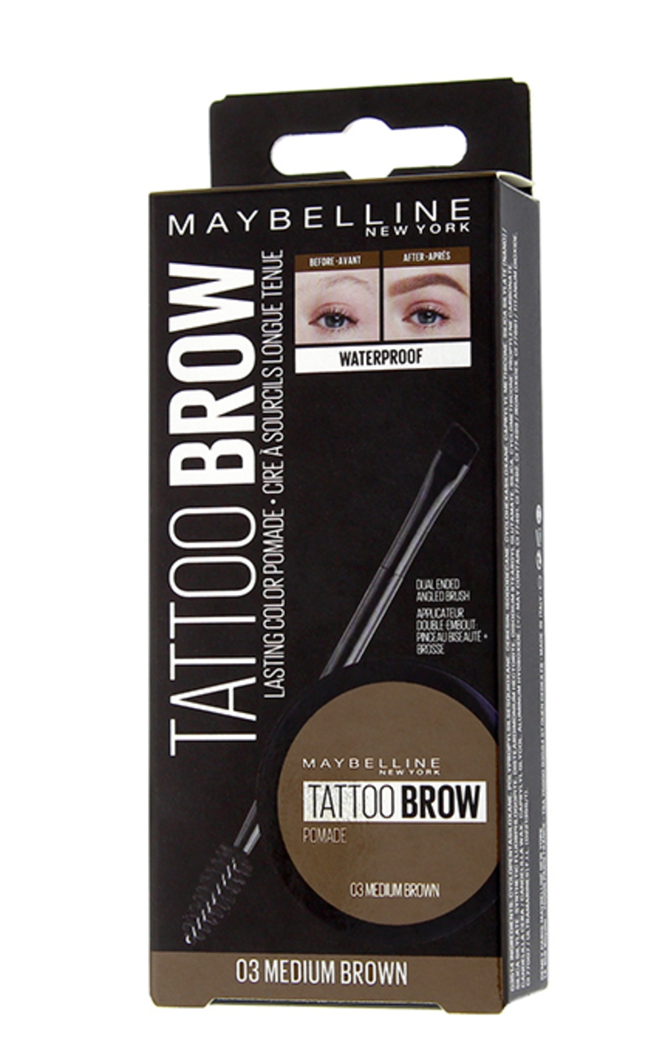 MAYBELLINE MAYBELLINE Tattoo Brow uzacu pomāde, 03 Medium Brown, 2.5ml Medium Brown