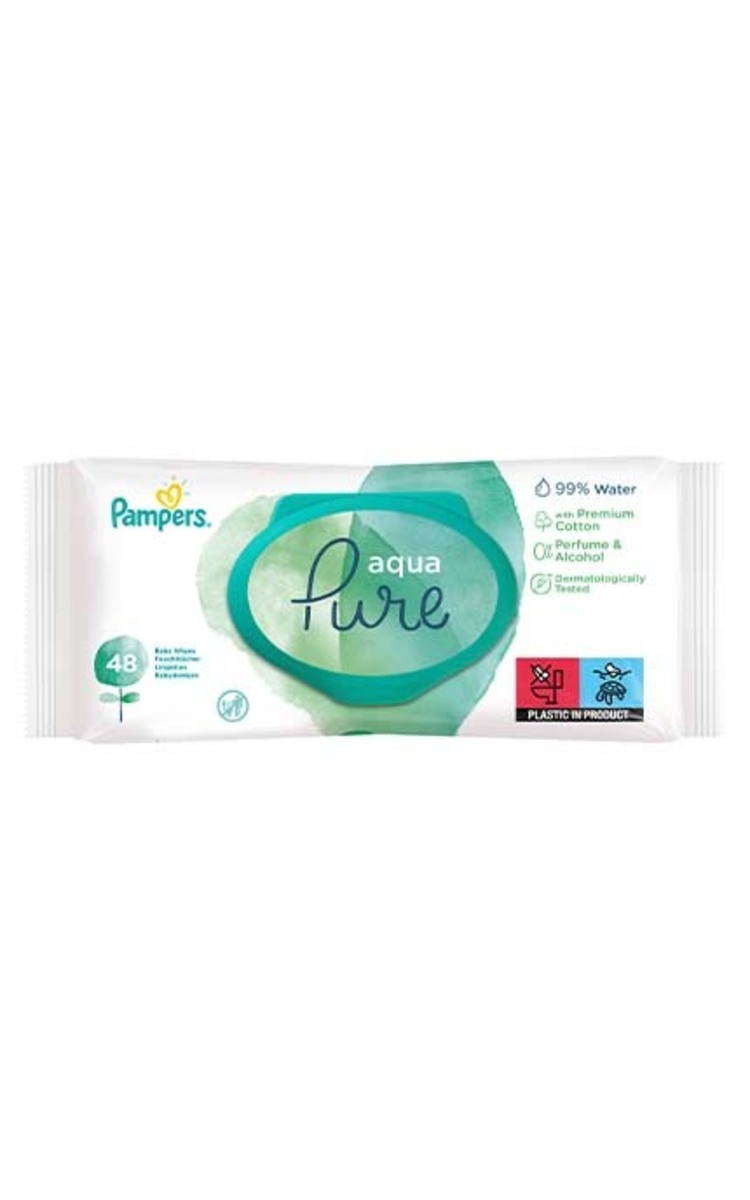 PAMPERS PAMPERS Pure Aqua влажные салфетки, 48шт.