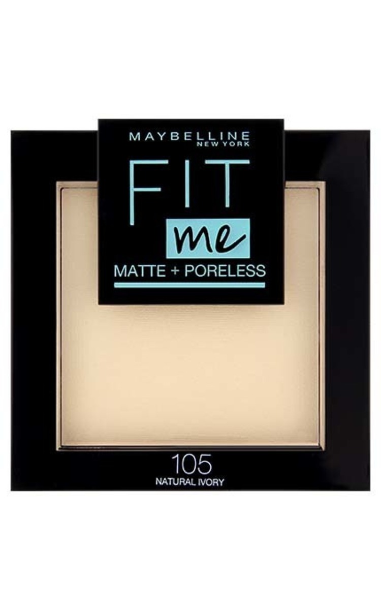 MAYBELLINE MAYBELLINE Fit Me Matte&Poreless матирующая пудра, 105 Natural Ivory, 9г Natural Ivory