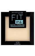 MAYBELLINE Fit Me Matte&Poreless матирующая пудра, 105 Natural Ivory, 9г