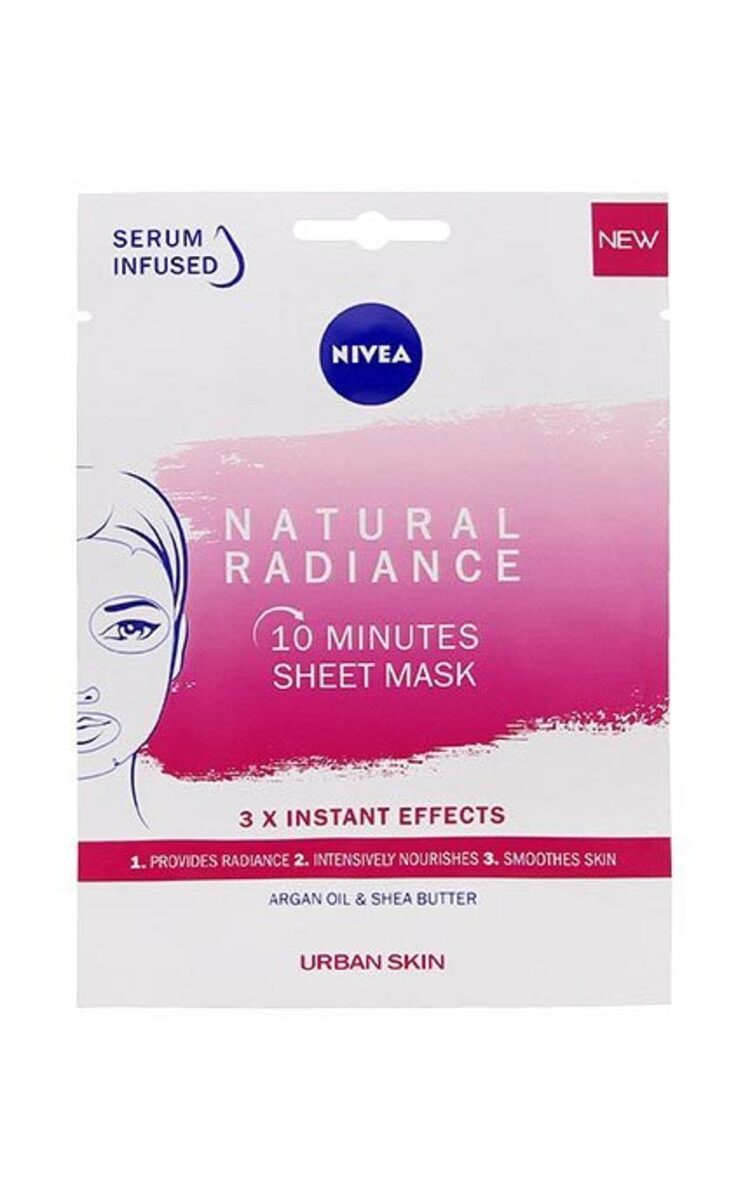 NIVEA VISAGE NIVEA Skin Radiance auduma maska sejai, 1gab. 1 gab.