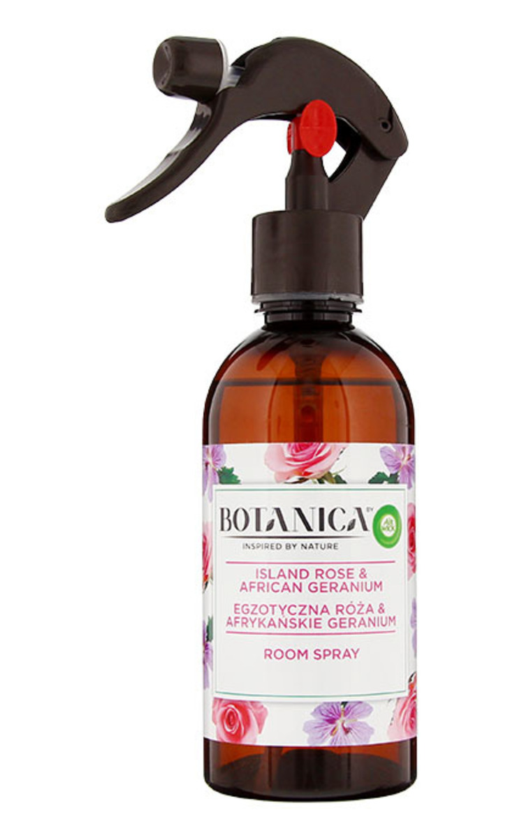 AIR WICK BOTANICA AIR WICK Botanica Island Rose&African Geranium izsmidzināms telpu gaisa atsvaidzinātājs, 236ml 236 ml