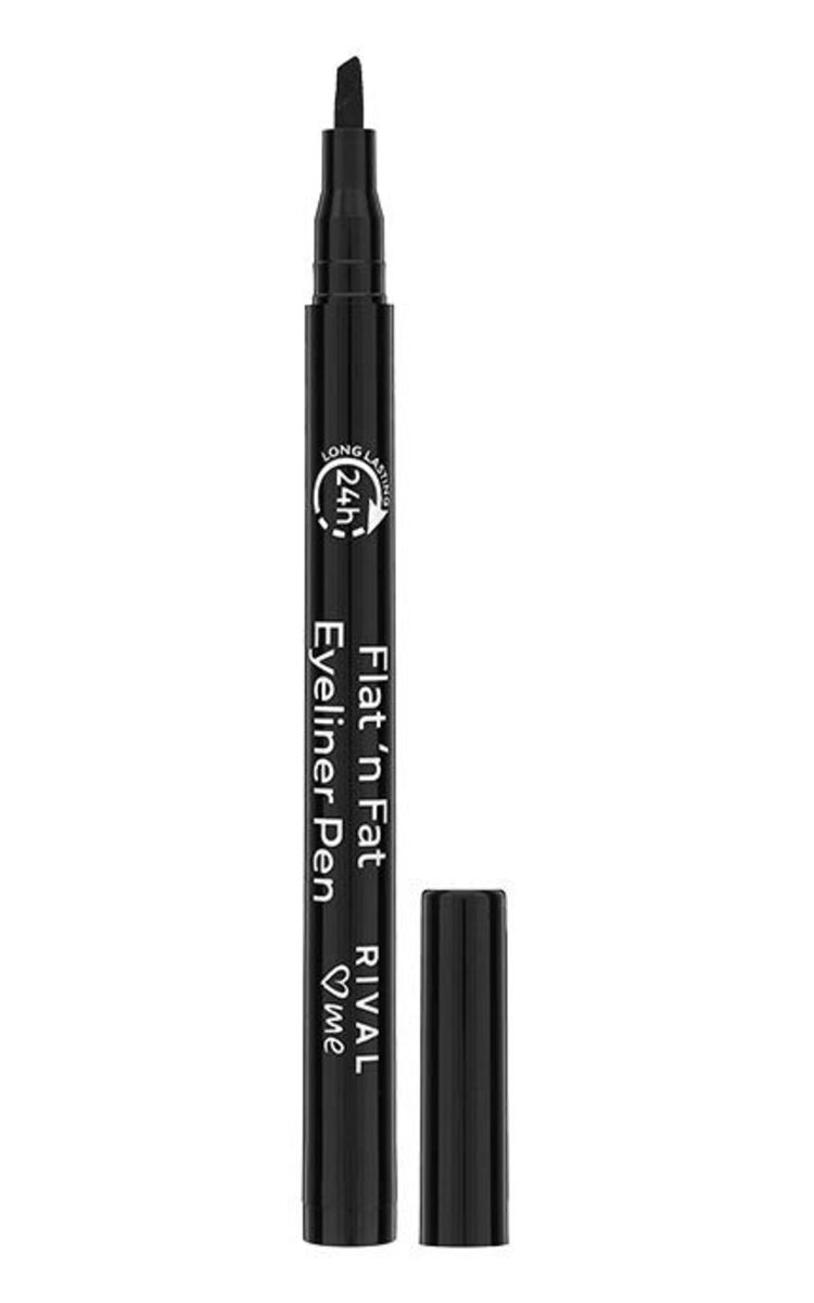 RIVAL LOVES ME RIVAL LOVES ME Flat`n Fat Black acu laineris, 1ml