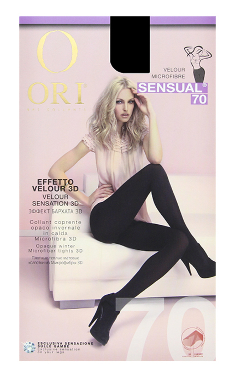 ORI Sensual 70den zeķbikses, Nero, izmērs 4 1 PCS