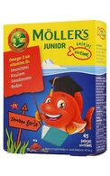 MOLLER'S Junior рыбий жир в желе со вкусом клубники, 45шт.