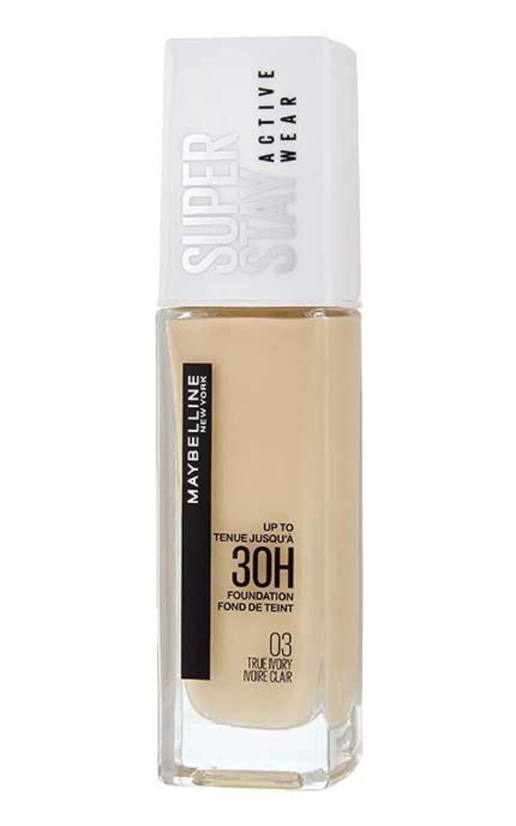 MAYBELLINE MAYBELLINE Super Stay Active Wear 30H тональный крем, 03 True Ivory, 30мл True Ivory