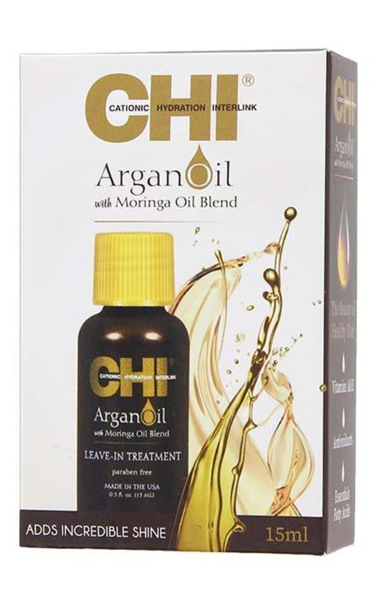 CHI LUXURY CHI Argan Oil plus Moringa Oil восстанавливающее масло для волос, 15мл 15 мл