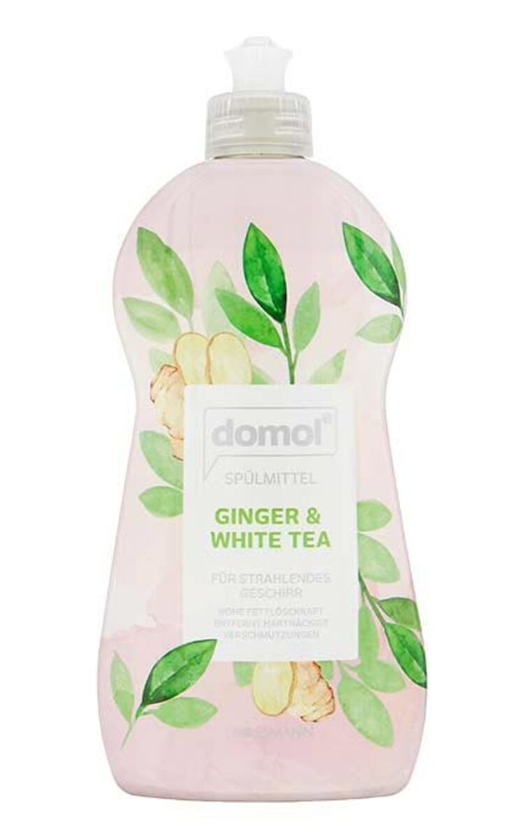 DOMOL DOMOL Ginger&White Tea trauku mazgāšanas līdzeklis, 500ml 500 ml