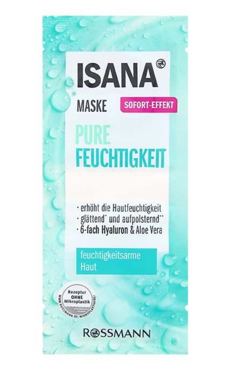 ISANA ISANA Pure Feuchtigkeit sejas maska, 2x8ml 16 ml