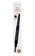 MAKEUP REVOLUTION Duo Brow Definer карандаш для бровей, Brown, 0.15г