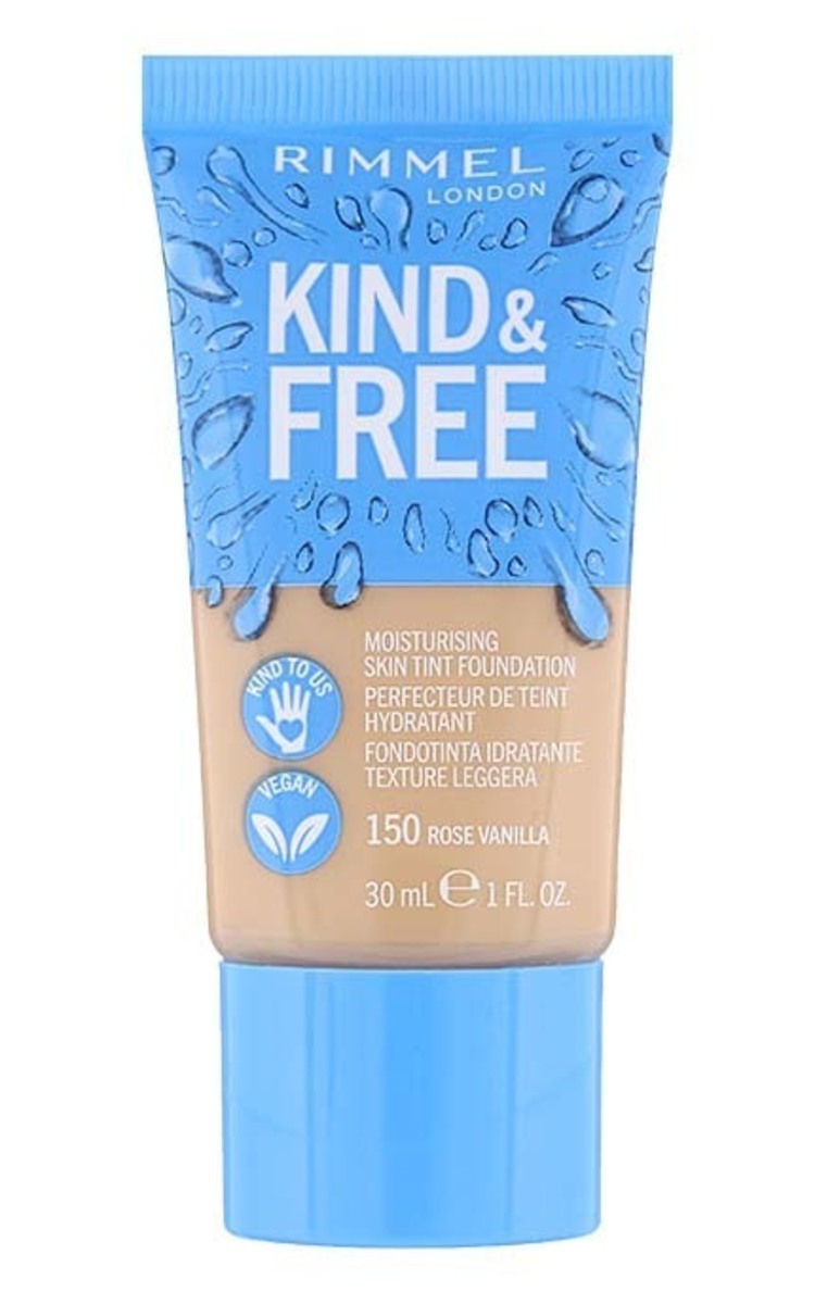 RIMMEL RIMMEL Kind&Free mitrinošs tonālais krēms, 150 Rose Vanilla, 30ml Rose Vanilla