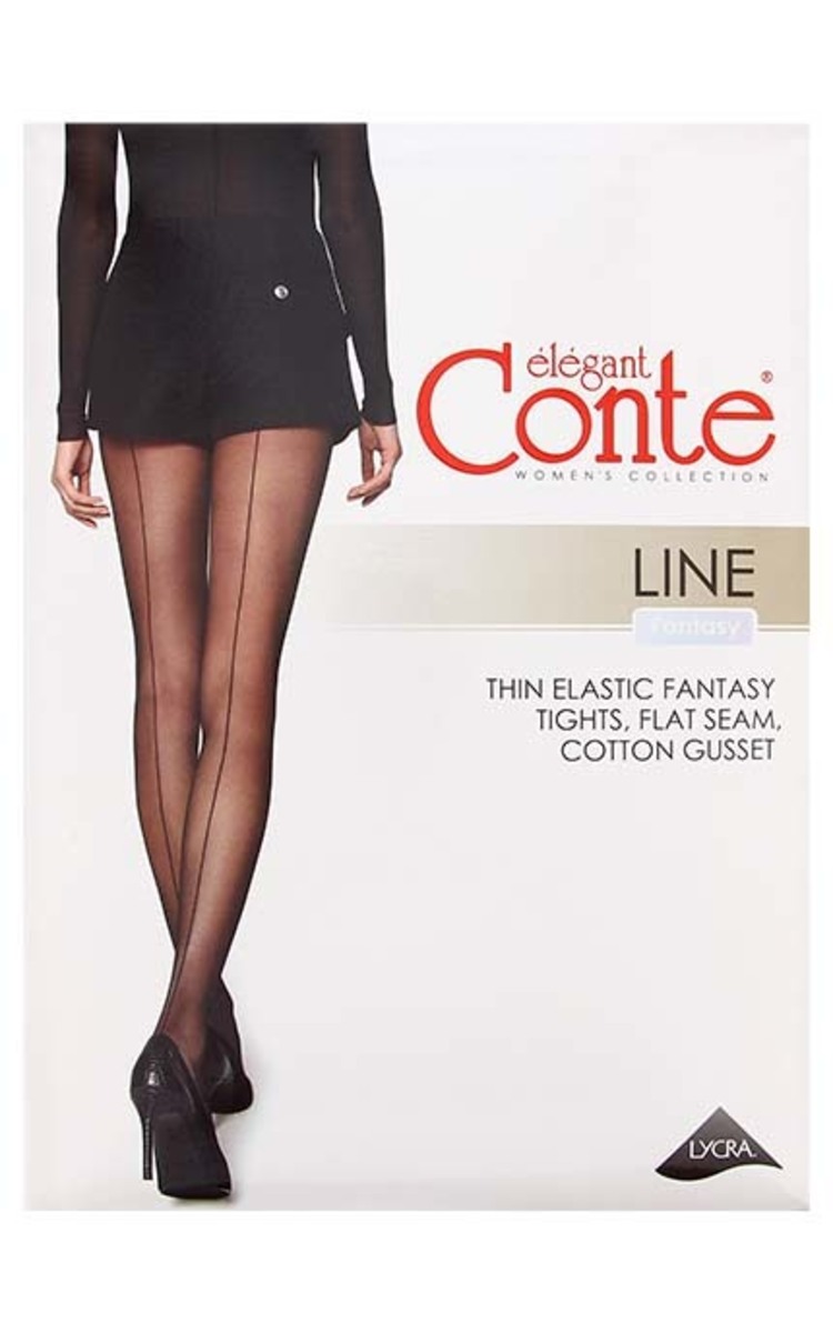 CONTE CONTE Fantasy Line 20den колготки, Nero, размер 4 Ultra Black