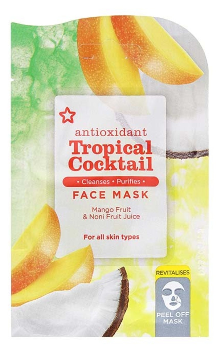 SUPERDRUG SUPERDRUG Tropical Cocktail восстанавливающая маска для лица, 15мл 15 мл